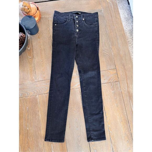 Veronica Beard Debbie Ankle-Crop Skinny Jean in Raven Black Size 27 - Picture 1 of 7